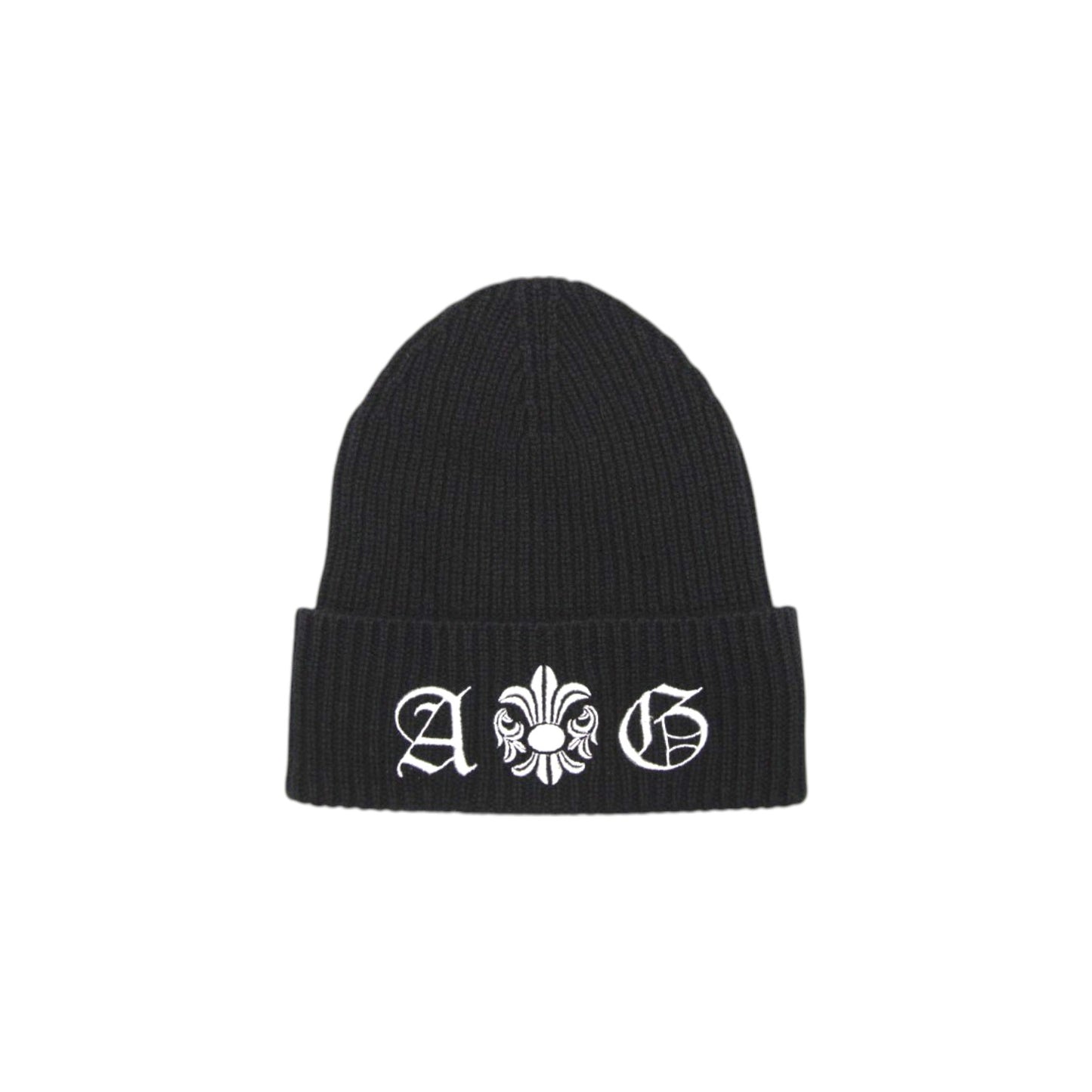 A&G Rock N' Roll Couture Cashmere Big Logo Beanie