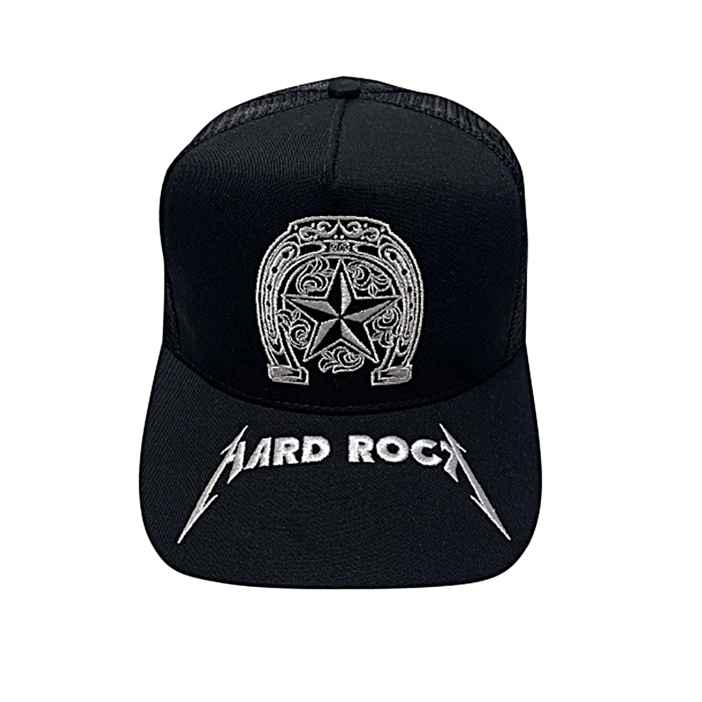 A&G Star Hard Rock Baseball Cap - Black/White