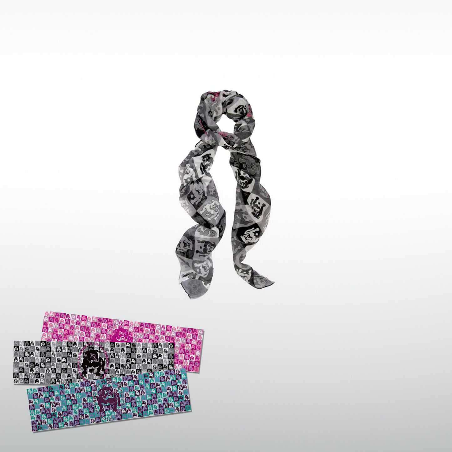 A&G Rock Cherry Bulldog Scarf