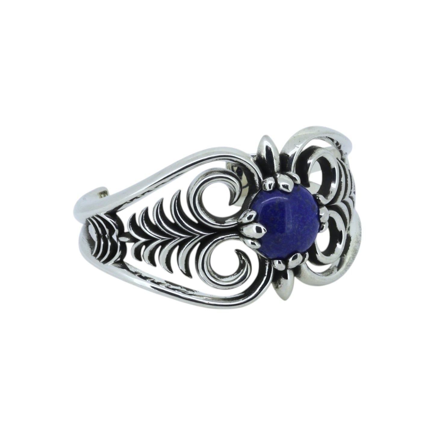 A&G Rock N' Roll Floral Lapis Bangle