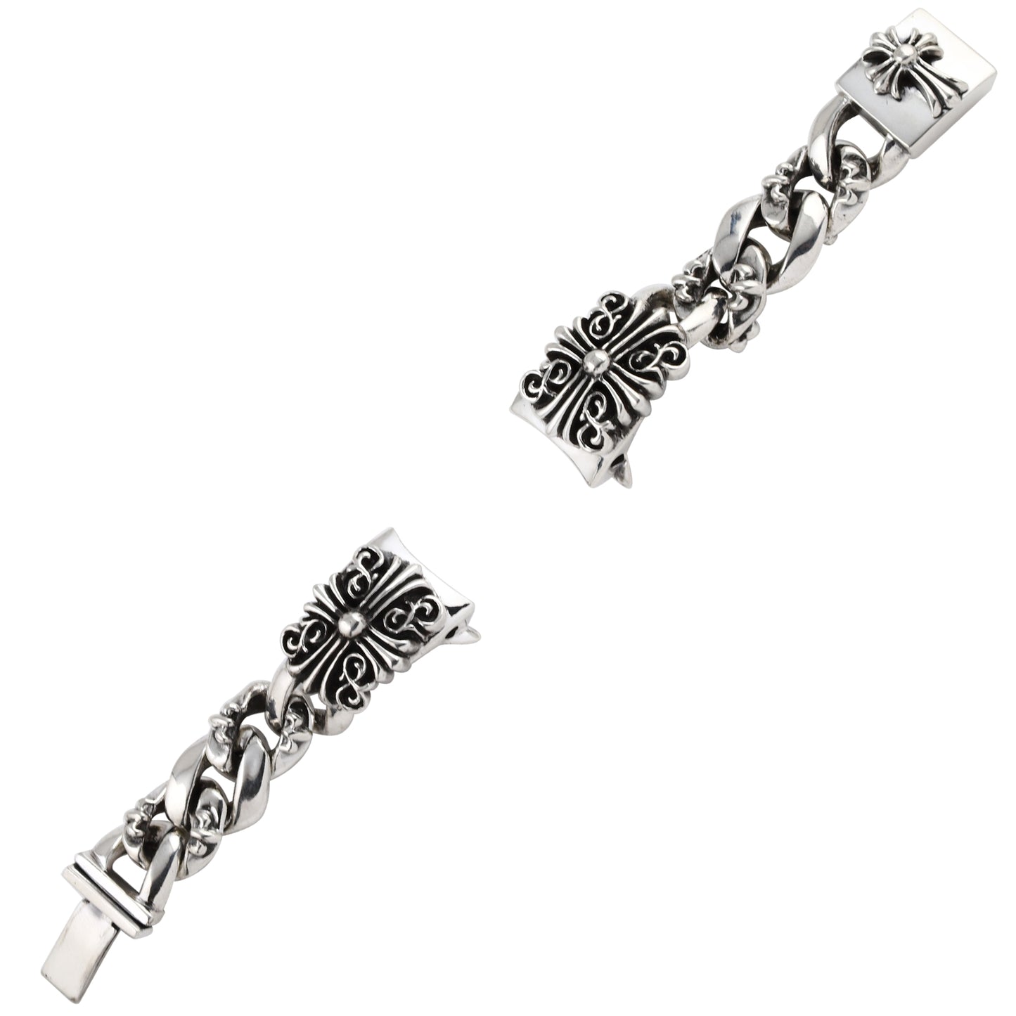 a&g-rock-cross-sterling-silver-watchband-open