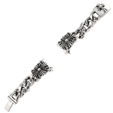 Load image into Gallery viewer, a&amp;g-rock-cross-sterling-silver-watchband-open
