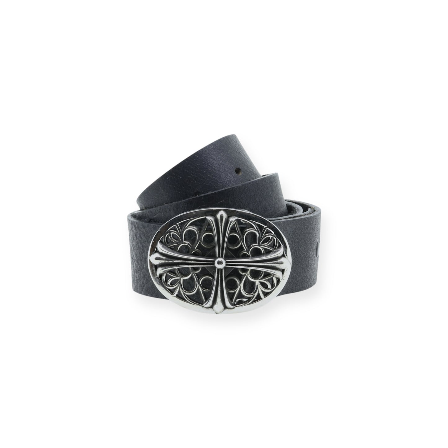A&G Rock N’ Roll Oval Cross Belt Buckle