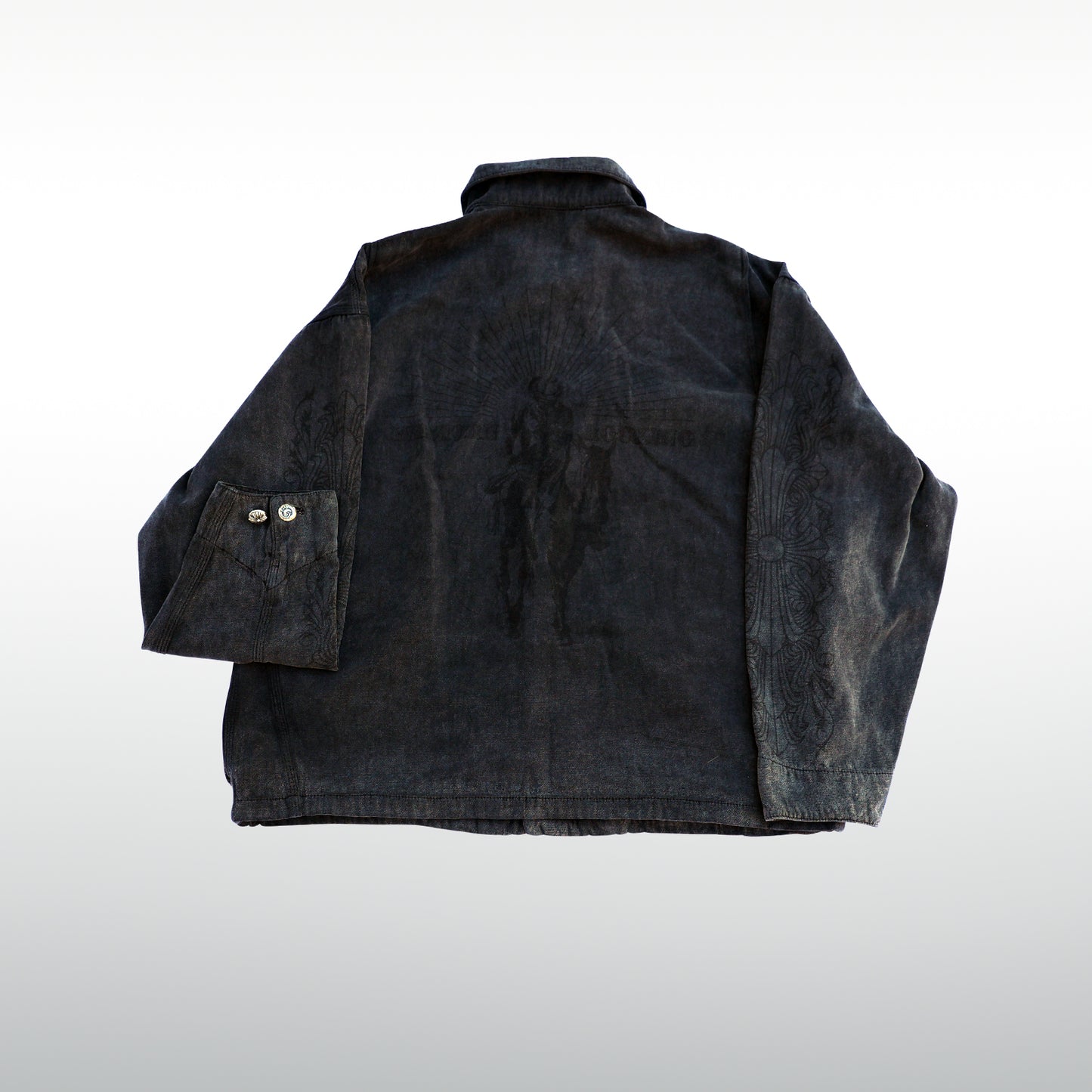 A&G Denim Black Shirt Jacket