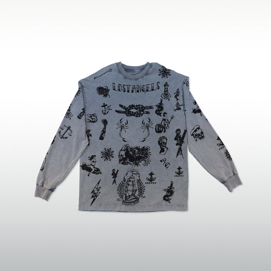 A&G Long Sleeve Tee-shirt Vintage Tattoos