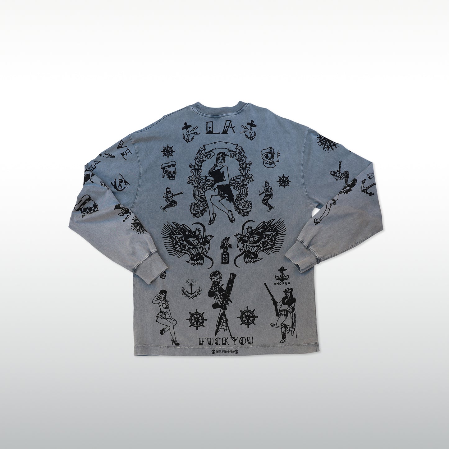 A&G Long Sleeve Tee-shirt Vintage Tattoos