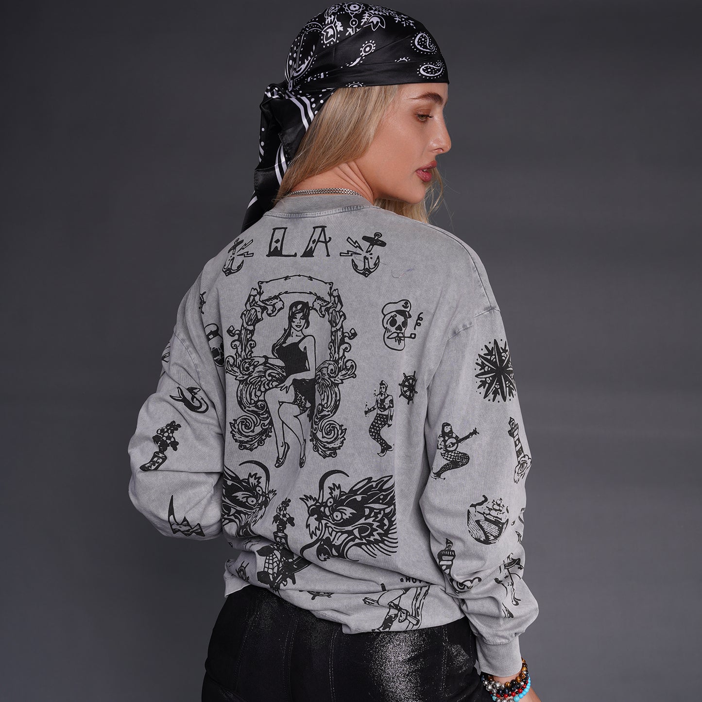 A&G Long Sleeve Tee-shirt Vintage Tattoos