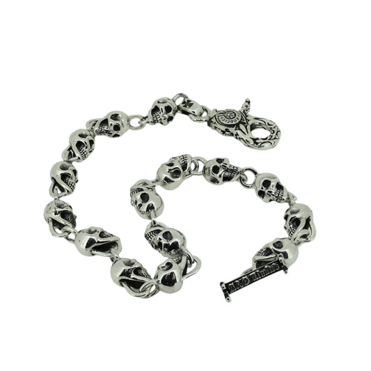A&G Rock N’ Roll Skull Link Wallet Chain