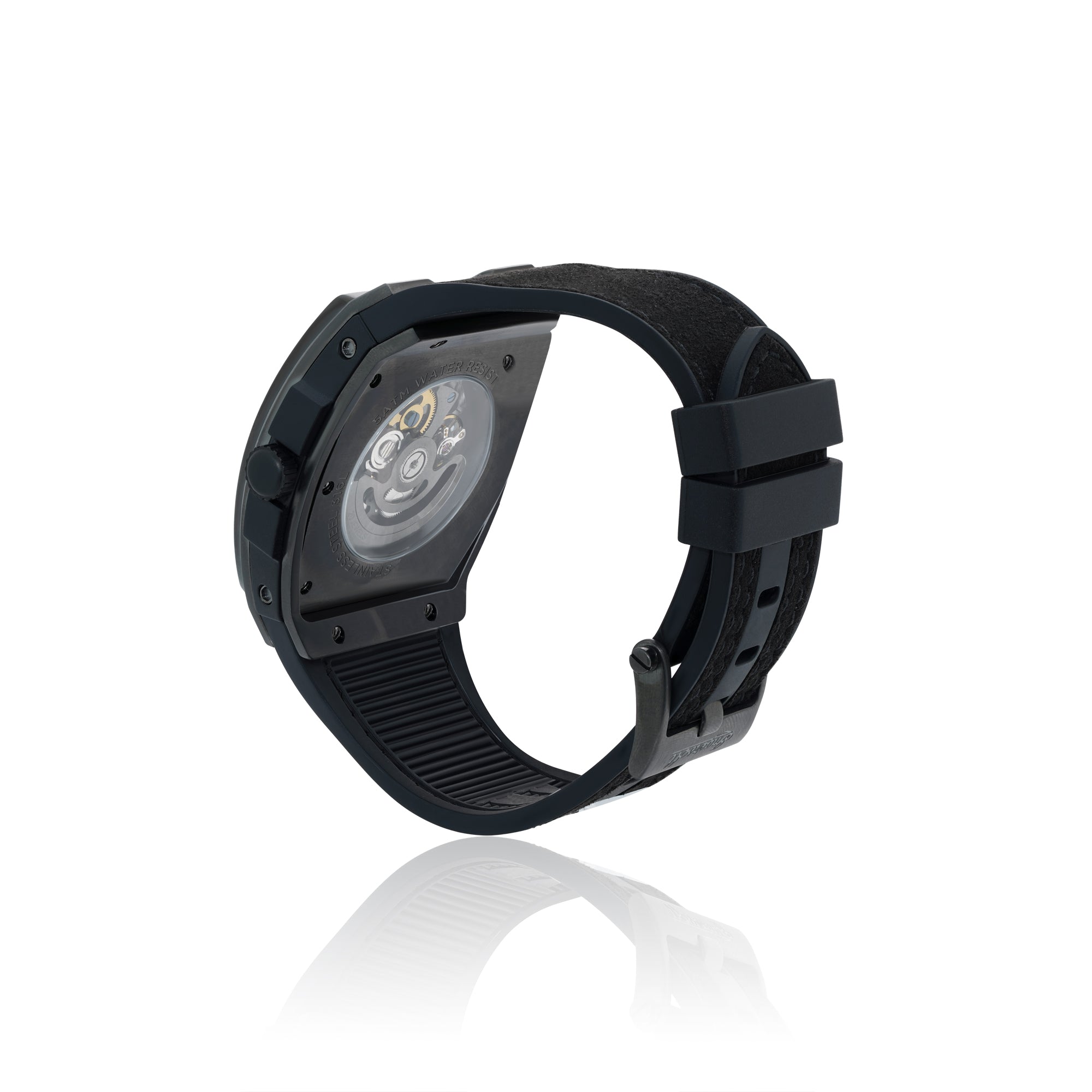 A&G Automatic Watch -Fleur De Lis/BLACK-2