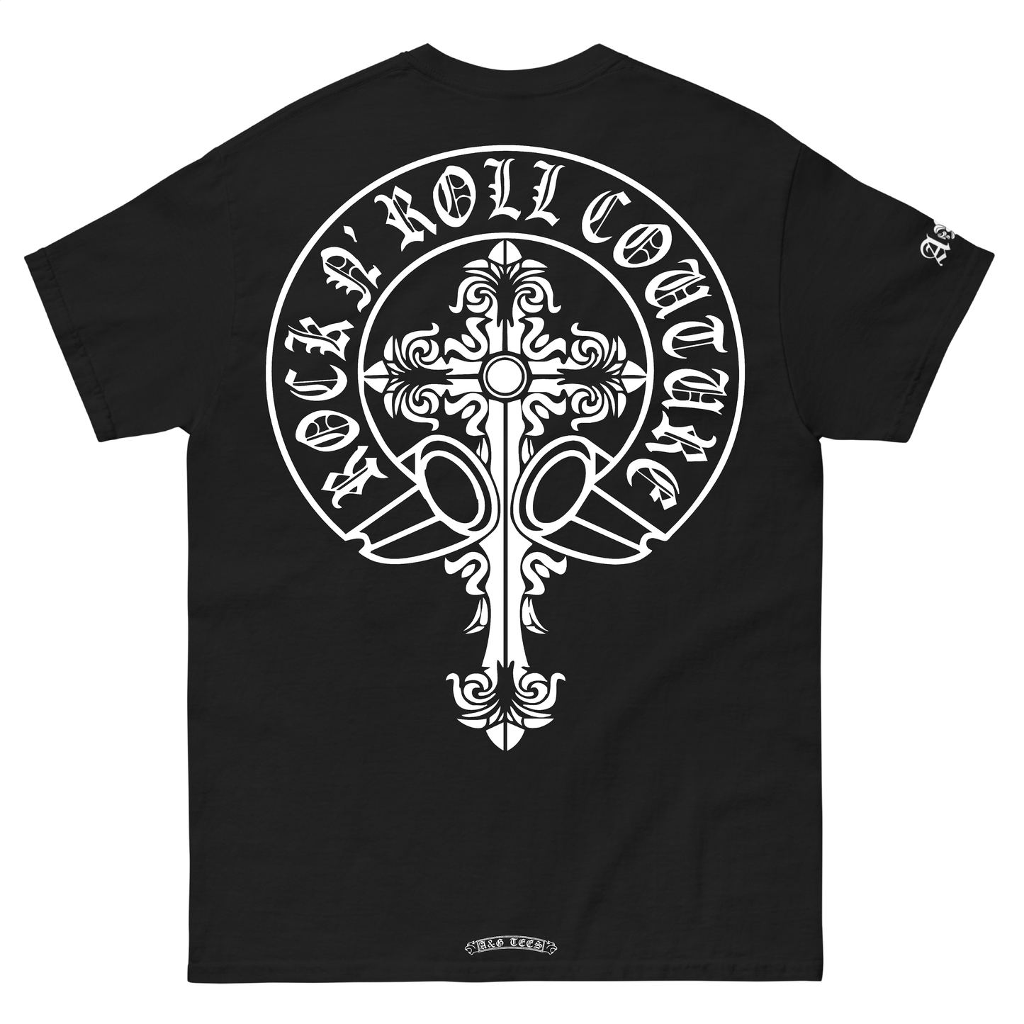 A&G Rock N Roll Couture Long Tribal Cross Tee