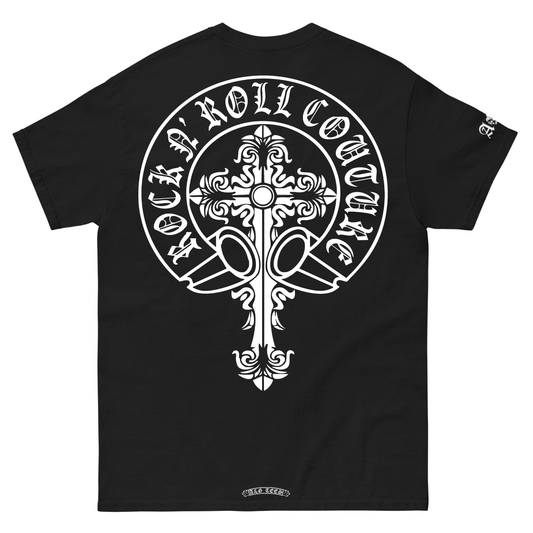 A&G Rock N Roll Couture Long Tribal Cross Tee
