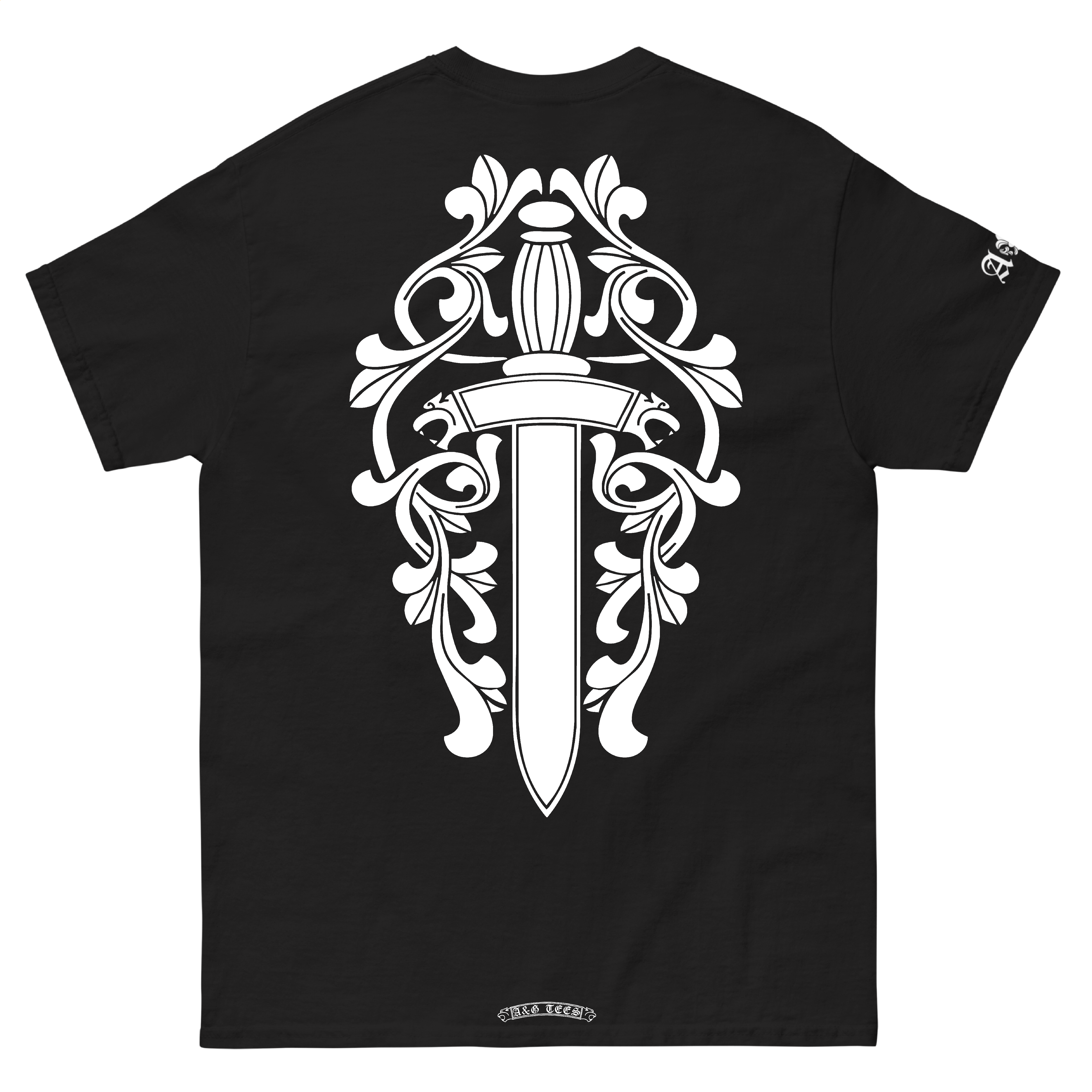 A&G Rock N Roll Couture Floral Sword Tee
