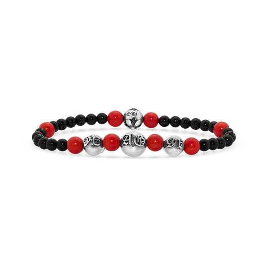 Black Agate Bead Bracelet