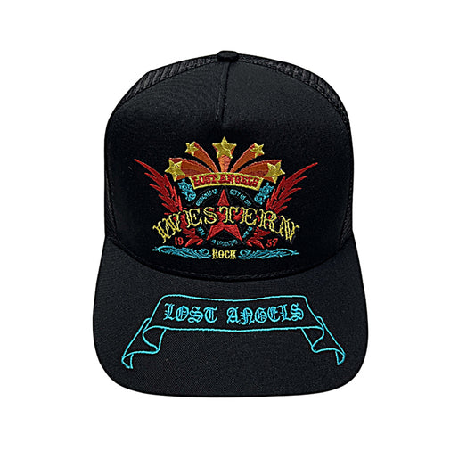 A&G Western Rock Baseball Cap - Black/White