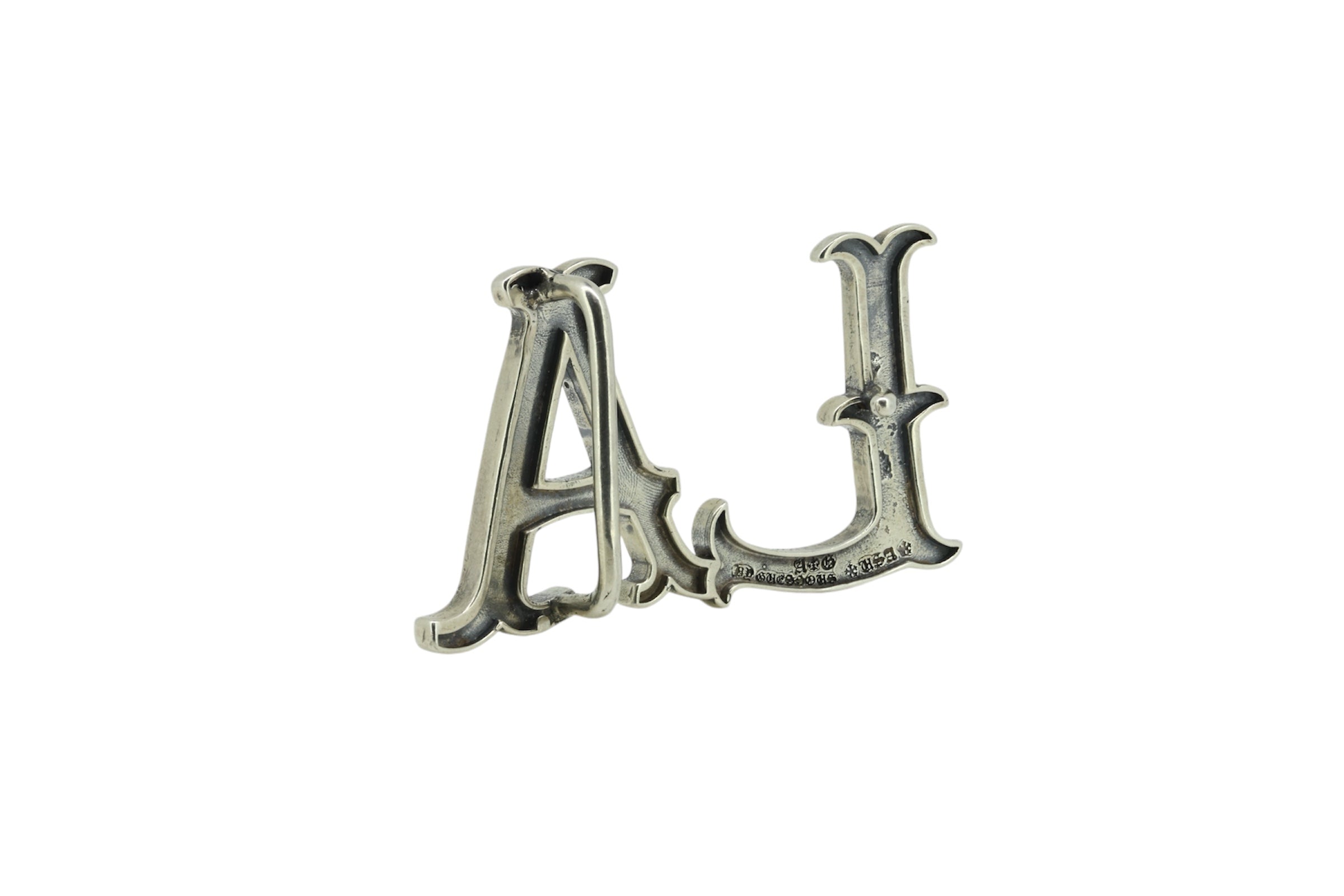 A&G Rock N’ Roll LA Belt Buckle With Moissanite Setting-3