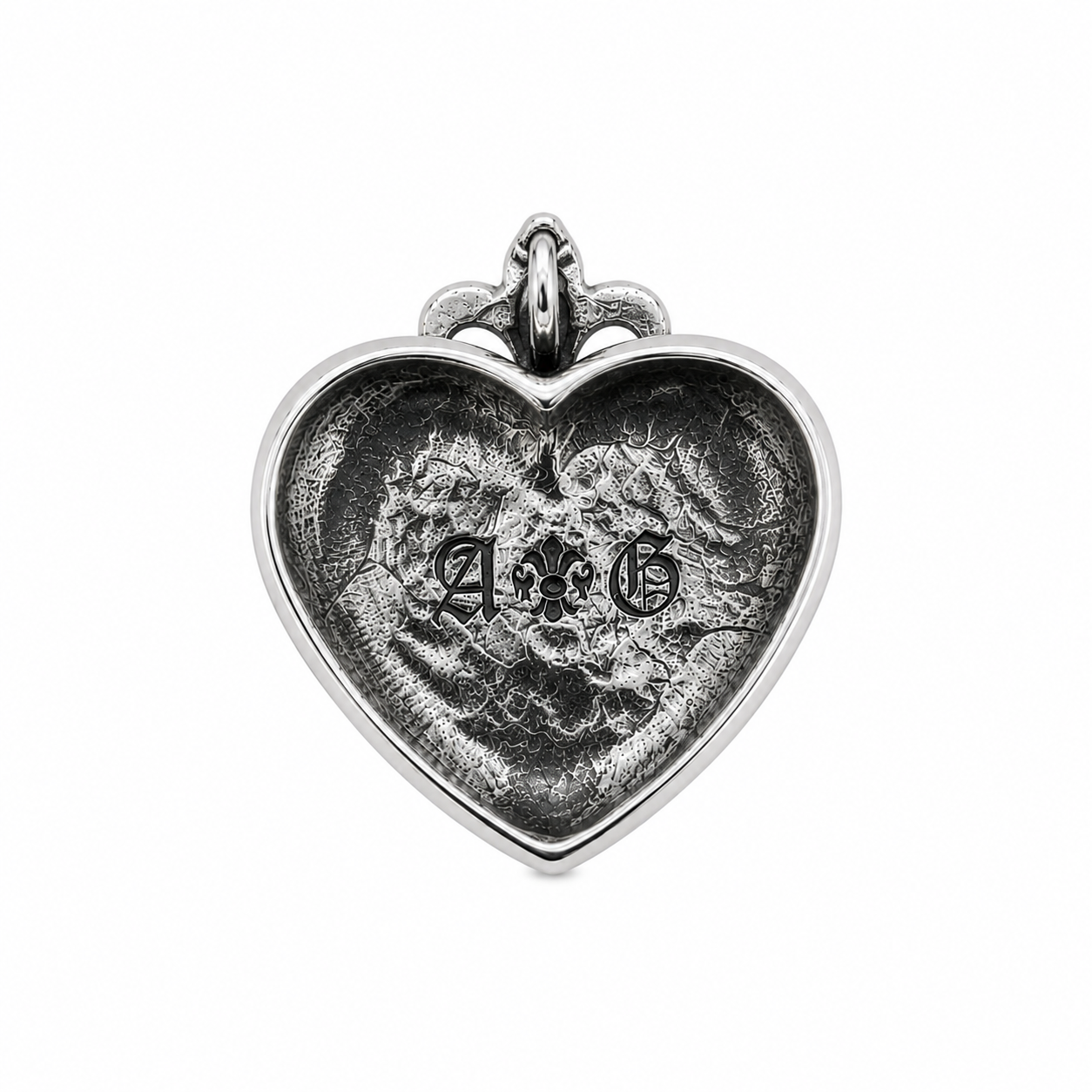 A&G Rock N Roll Couture Skull Heart Pendant-2