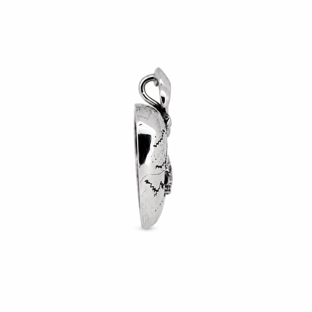 A&G Rock N Roll Couture Skull Heart Pendant-3