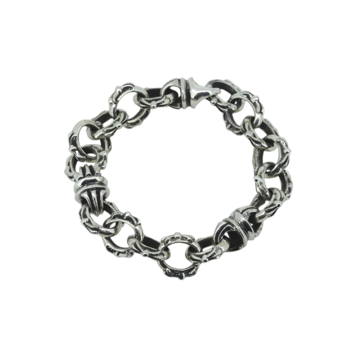 A&G Rock N' Roll' Oval Cross Bracelet