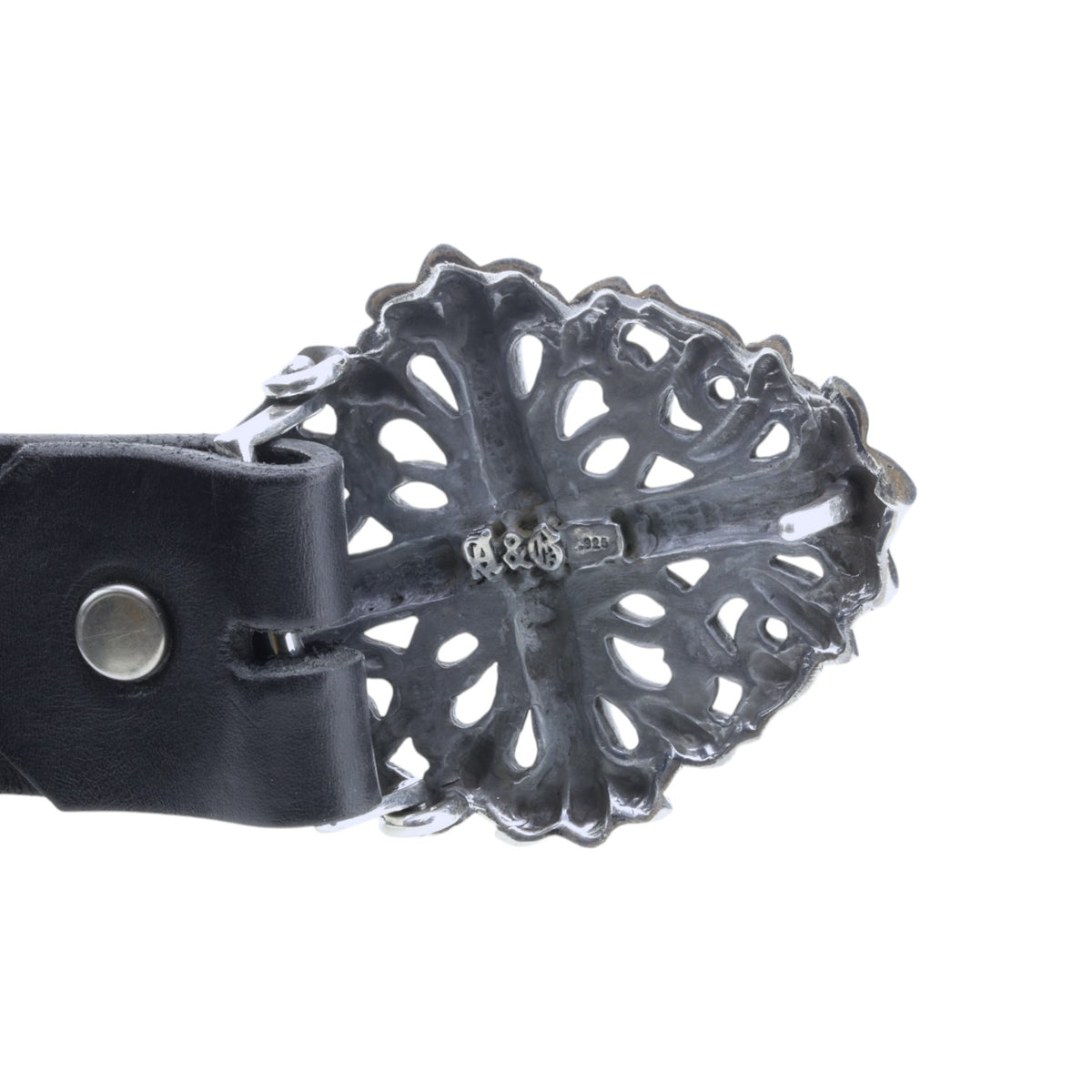 A&G Rock N' Roll Diamond Shape Cross Belt Buckle-2