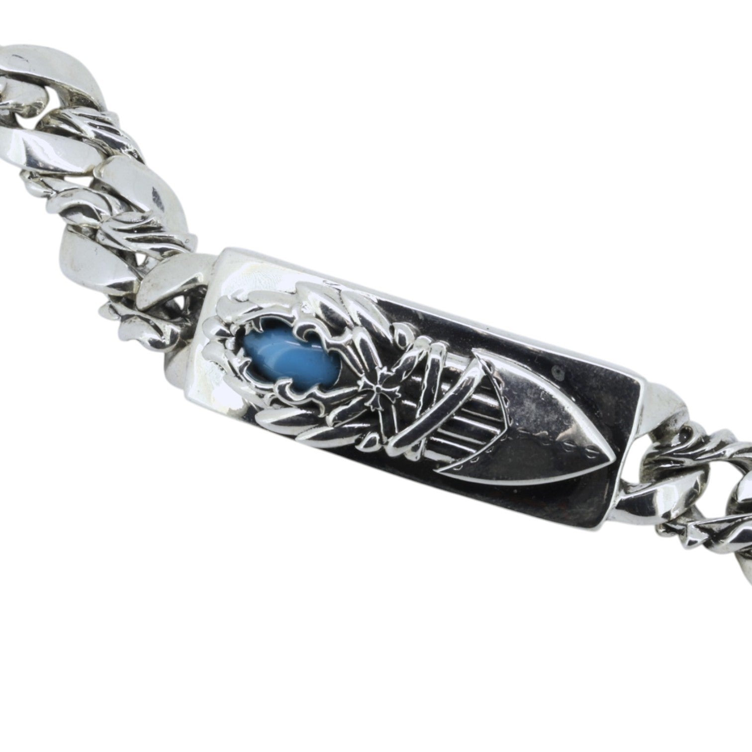 A&G Turquoise Western Dagger ID Bracelet-3