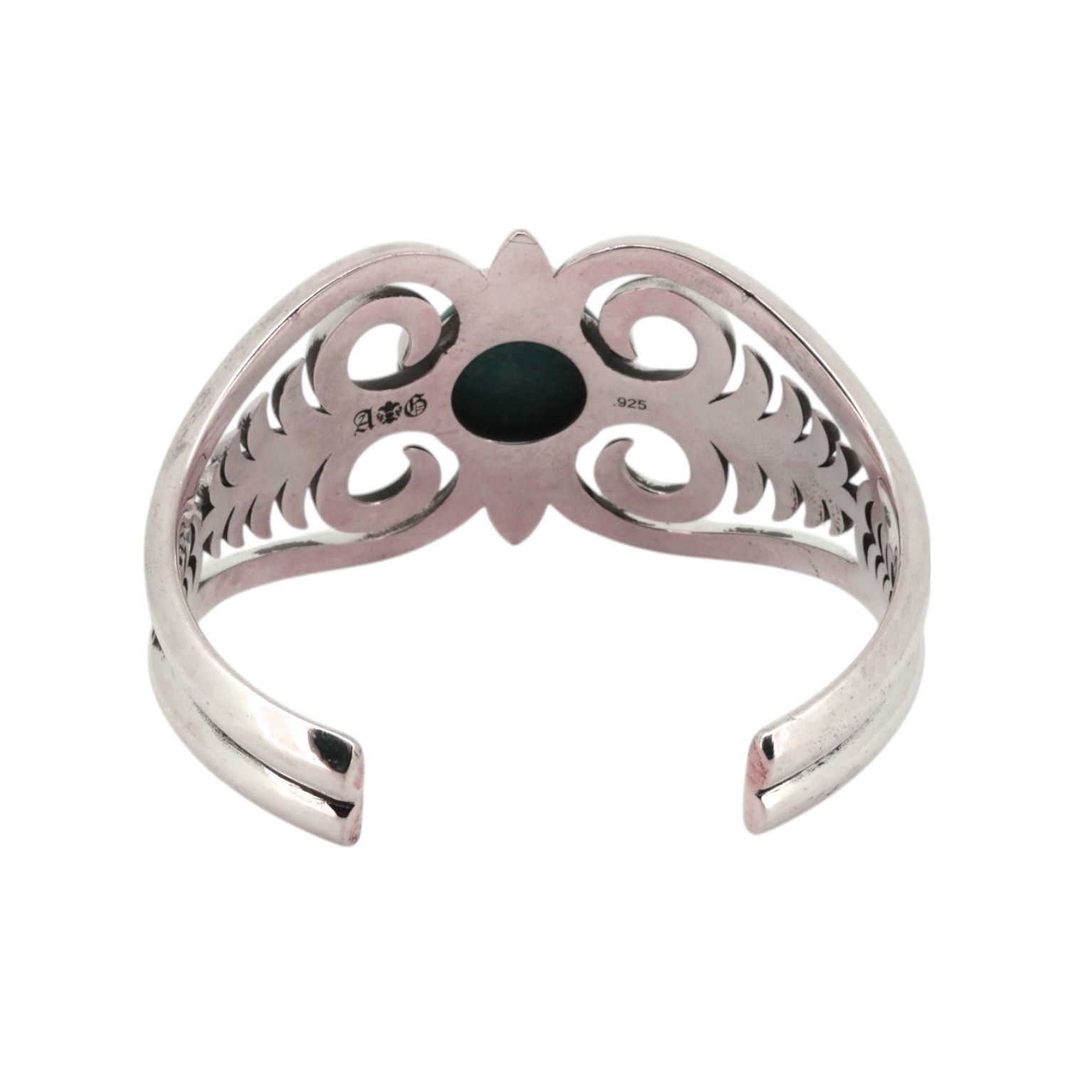 A&G Rock N' Roll Floral Lapis Bangle-2