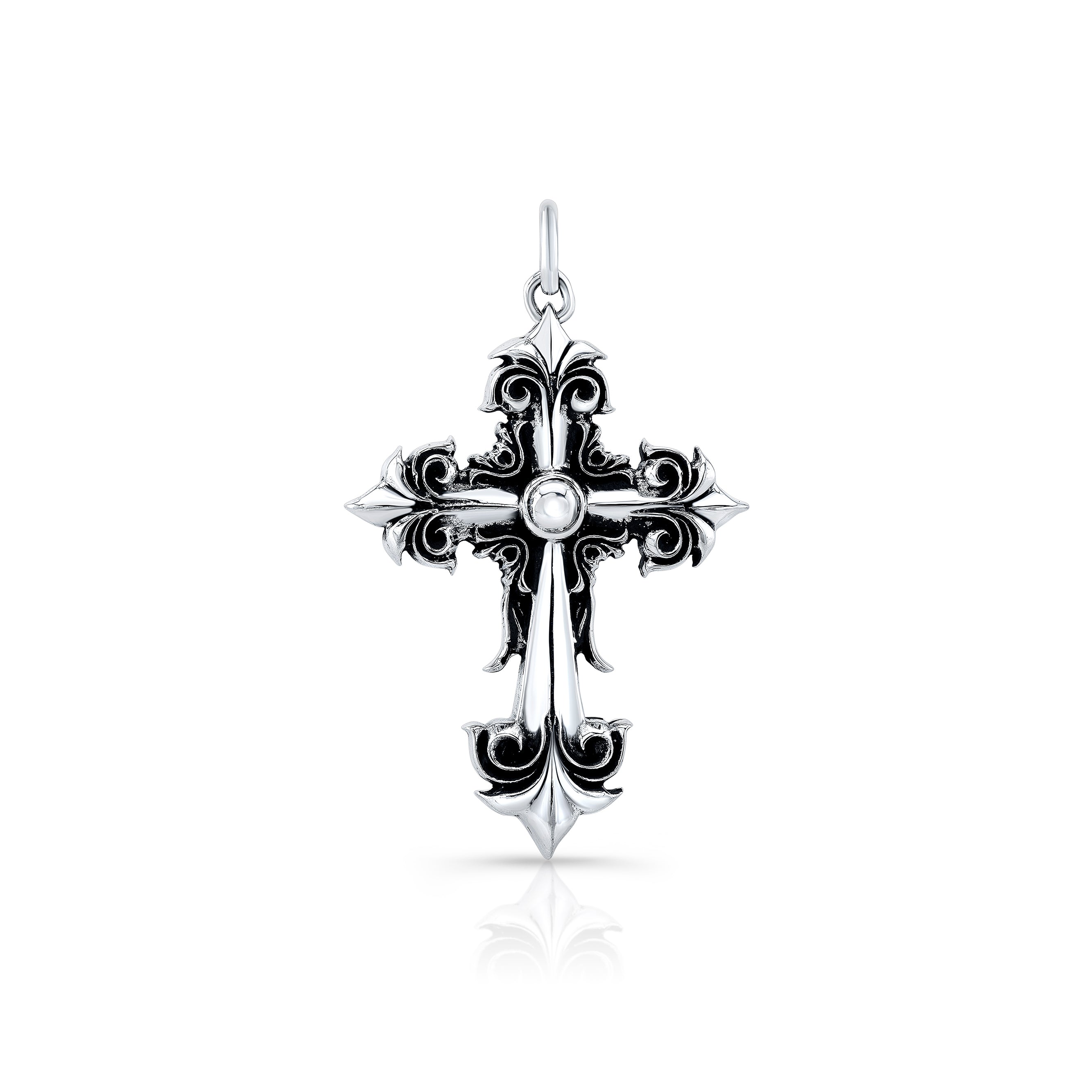 Arrow Cross Sterling Silver Pendant-1