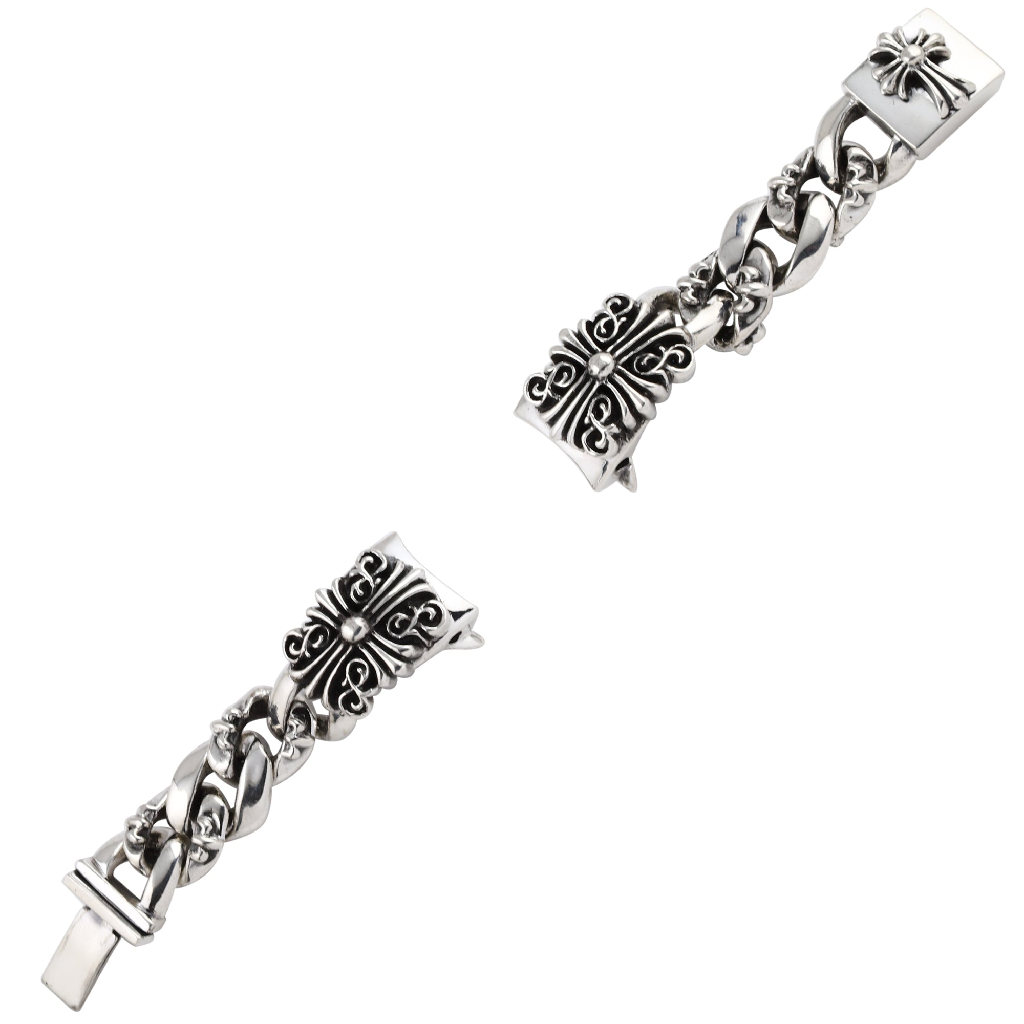 a&g-rock-cross-sterling-silver-watchband-open