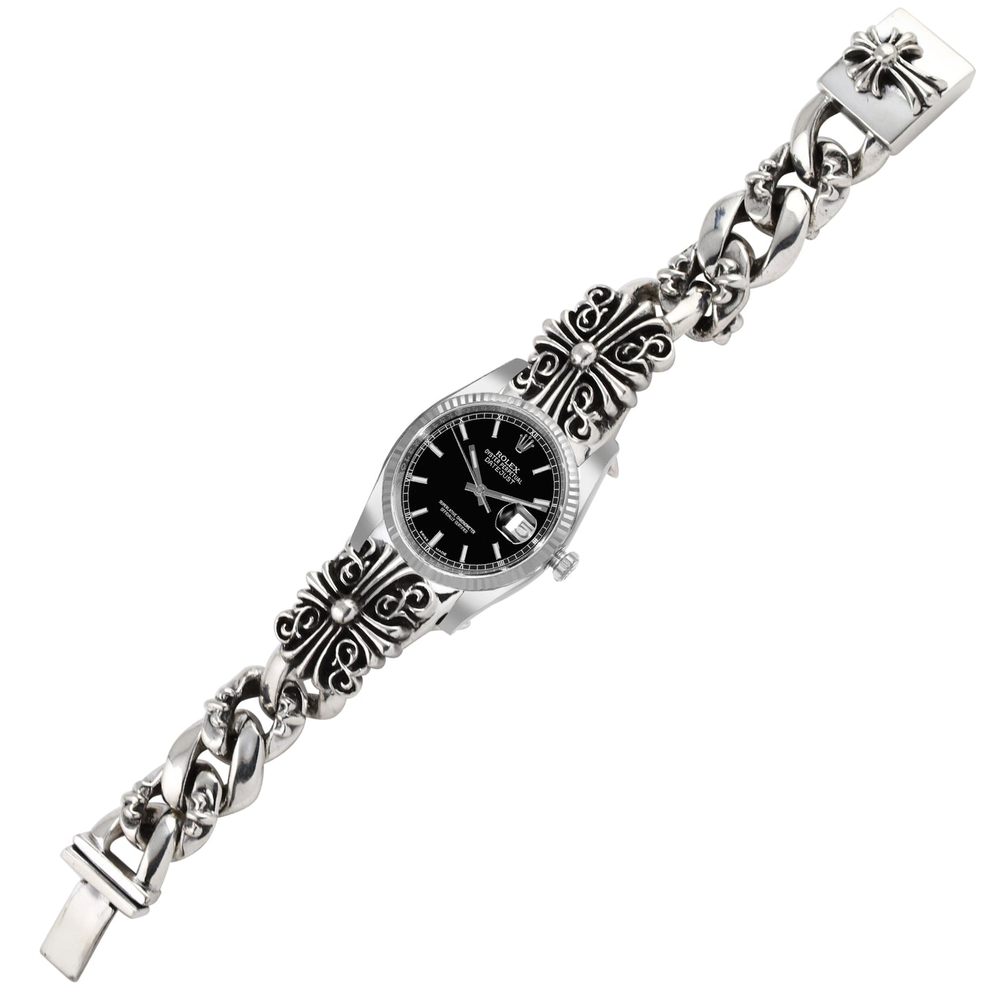 a&g-rock-cross-sterling-silver-watchband