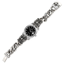 Load image into Gallery viewer, a&amp;g-rock-cross-sterling-silver-watchband
