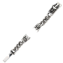 Load image into Gallery viewer, a&amp;g-rock-skull-sterling-silver-watchband-open
