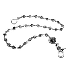 Load image into Gallery viewer, a&amp;g-rock-fleur-de-lis-beaded-wallet-chain
