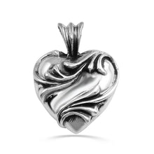 Load image into Gallery viewer, a&amp;g-rock-patterned-heart-pendant
