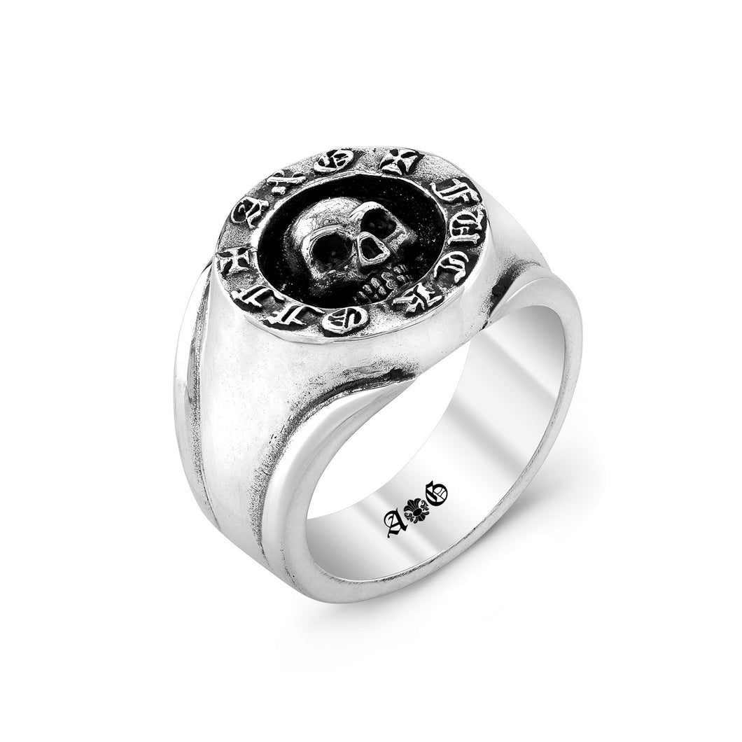 FO Skull Sterling Silver Ring