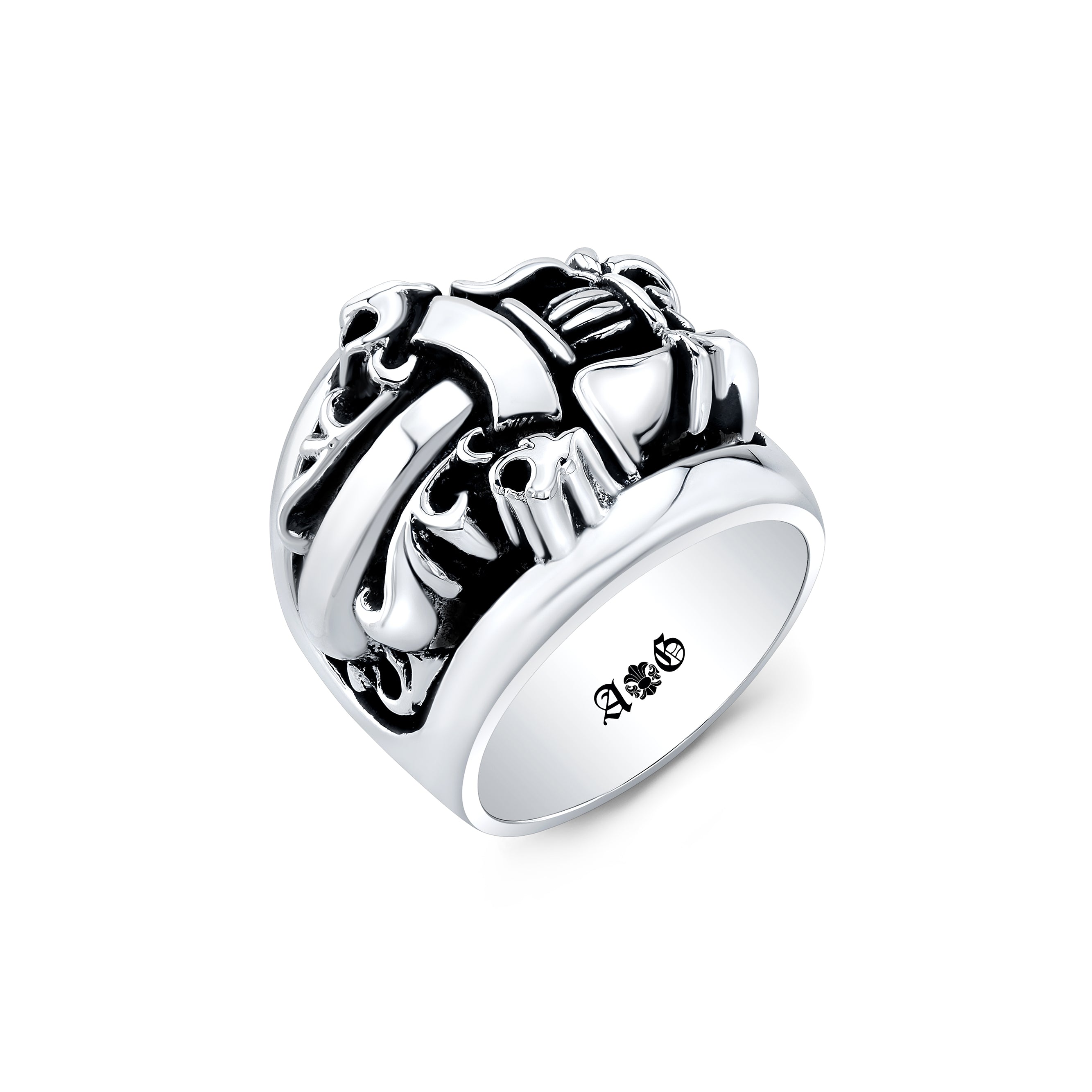Large Dagger Sterling Silver Ring-1