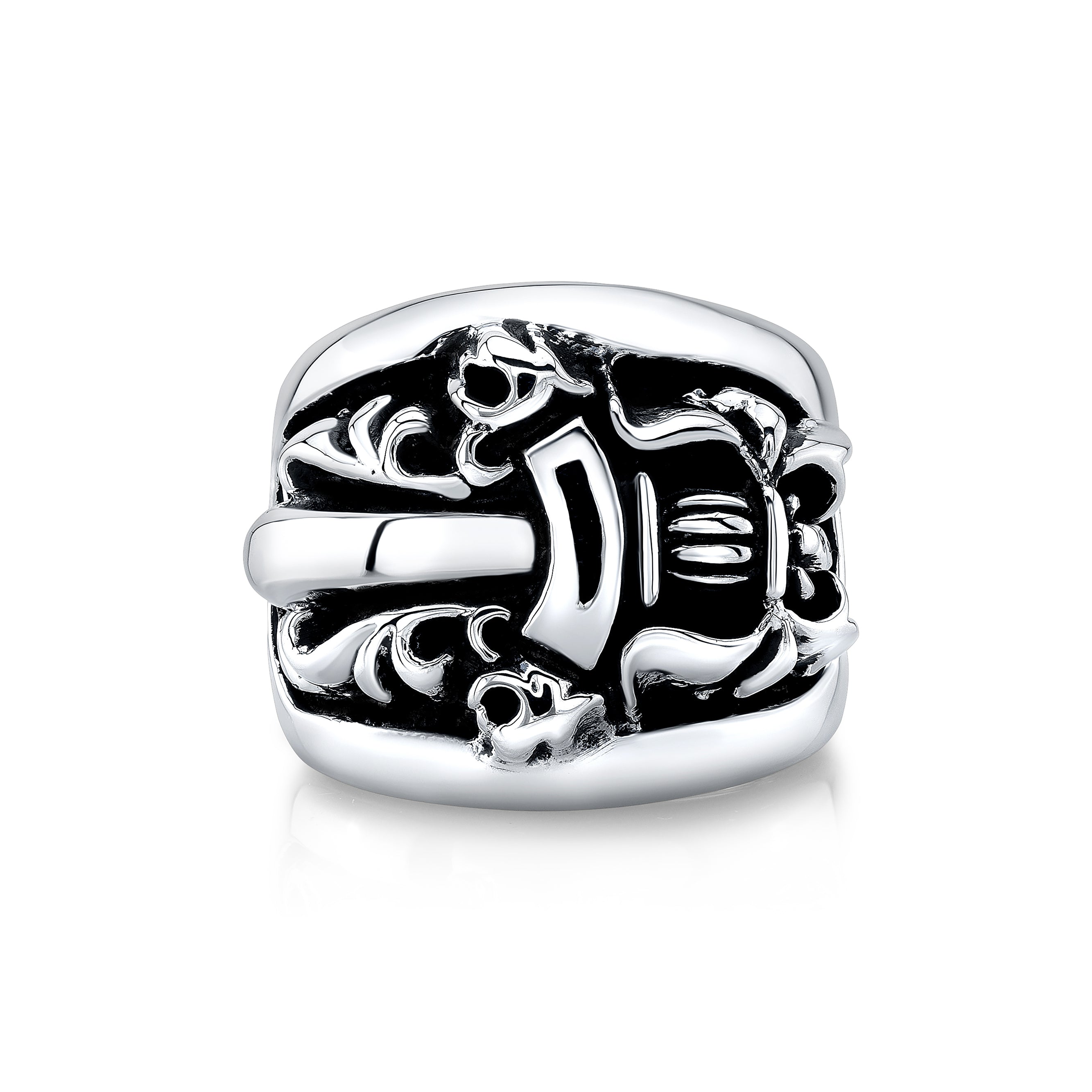 Large Dagger Sterling Silver Ring-2