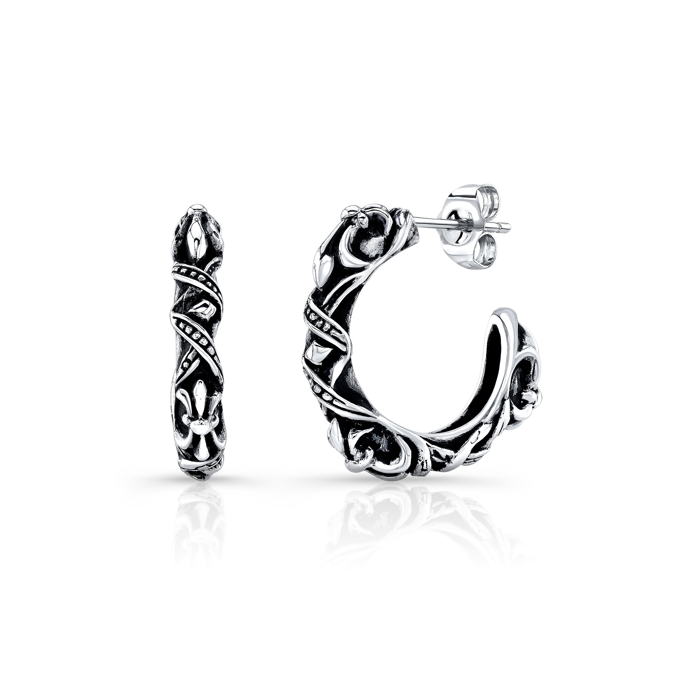 FDL Loop Sterling Silver Earring-1