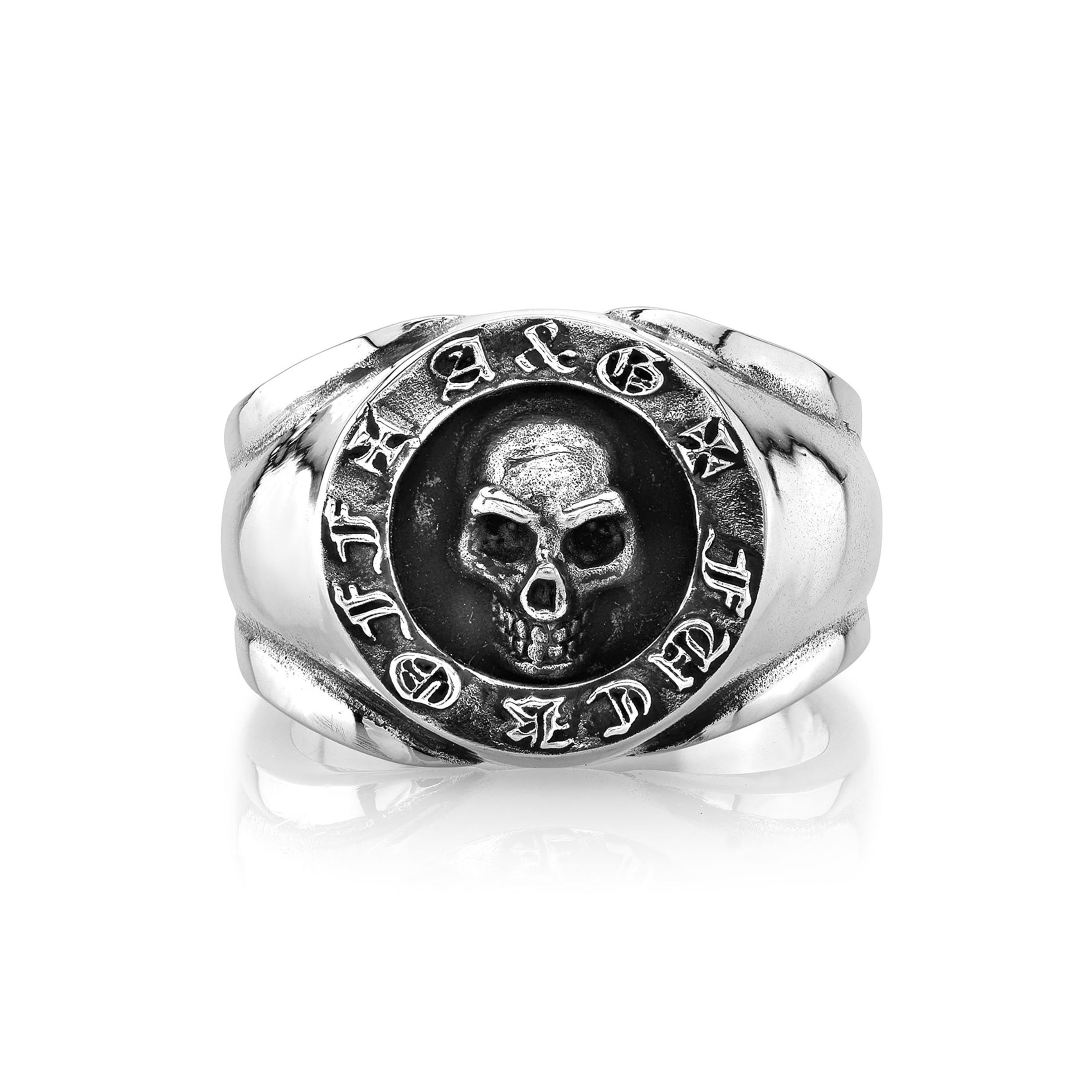 FO Skull Sterling Silver Ring-2