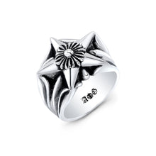 Load image into Gallery viewer, Cross&#39;n Star Sterling Silver Ring
