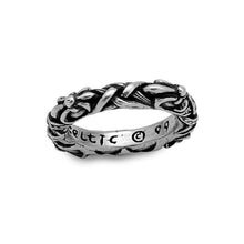 Load image into Gallery viewer, Celtic Braided Sterling Silver Band Ring
