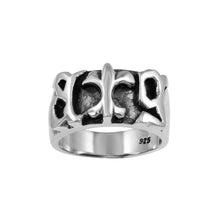 Load image into Gallery viewer, Large Fleur de Lis Sterling Silver Ring
