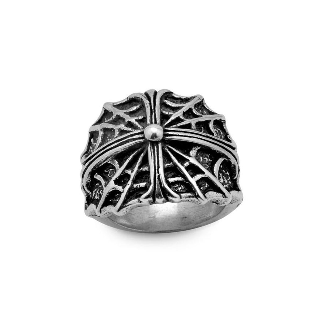 Spider's Cross Sterling Silver Ring