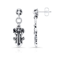 Load image into Gallery viewer, Fleur de Lis Dangle Earring
