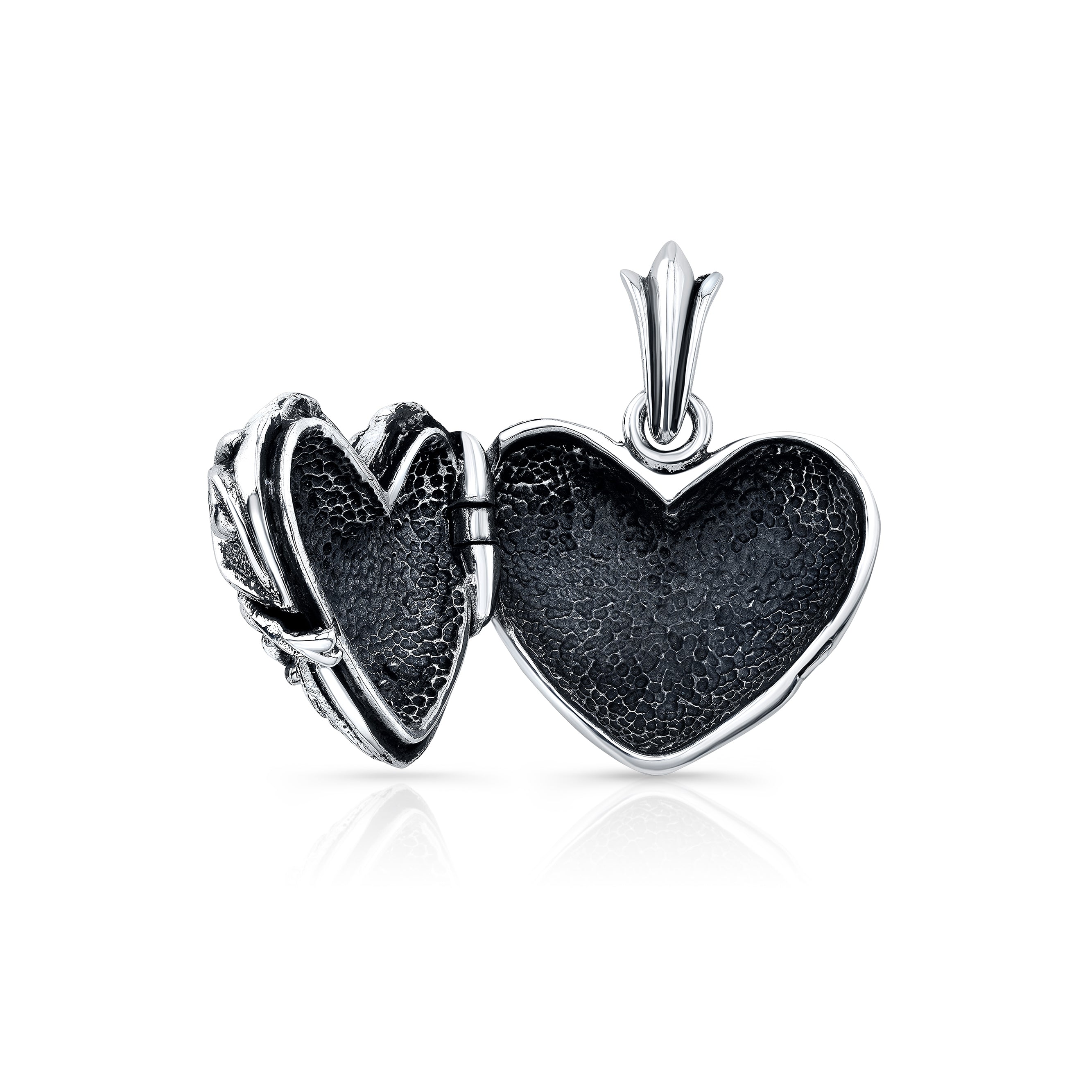 Heart Locket Sterling Silver Pendant-2