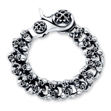 Load image into Gallery viewer, Mini Skull Brothers Sterling Silver Link Bracelet
