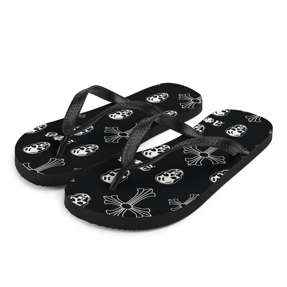 Skull & Cross Flip-Flops