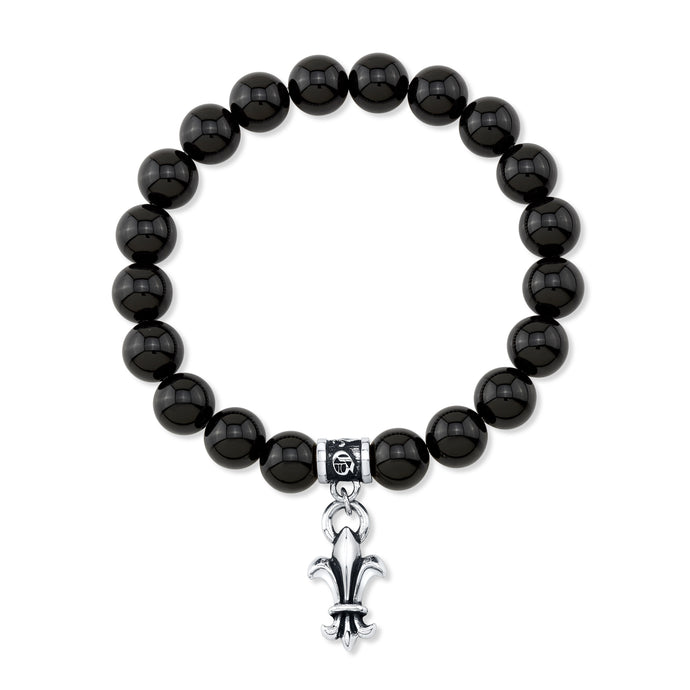 A&G Black Onyx Silky Bead Bracelet 