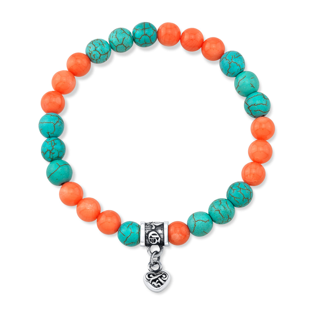 A&G Rock Turquoise Bead Bracelet