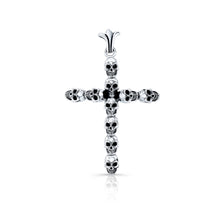 Load image into Gallery viewer, Skull Cross Sterling Silver Pendant
