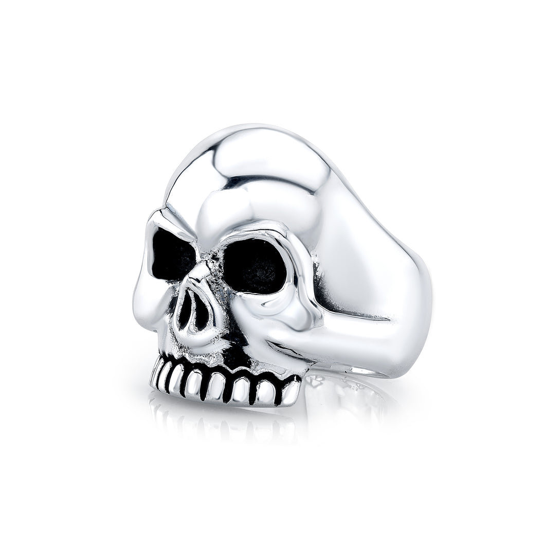 Skull Head Sterling Silver Ring