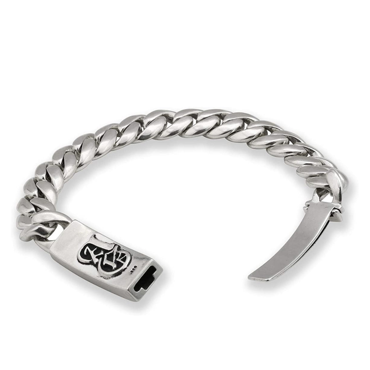 Mini Dagger Sterling Silver Miami Cuban Chain Bracelet-2